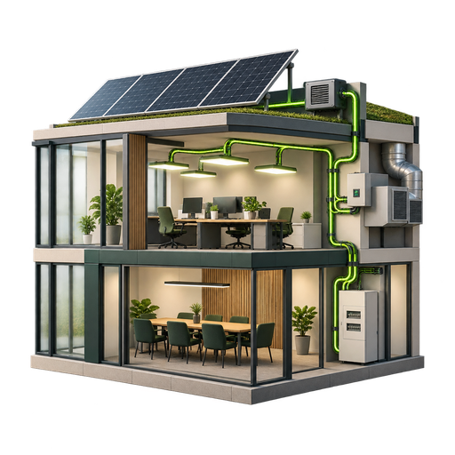 AI-genereret illustration af energy integration
